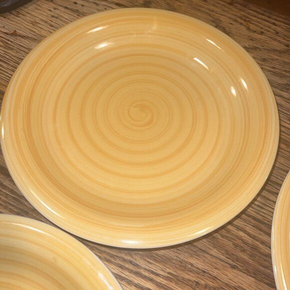 SIX PIECE Set Philippe Richard Golden Swirl - 4 Dinner Plates - 2 Cereal Bowls!! - Picture 6 of 9